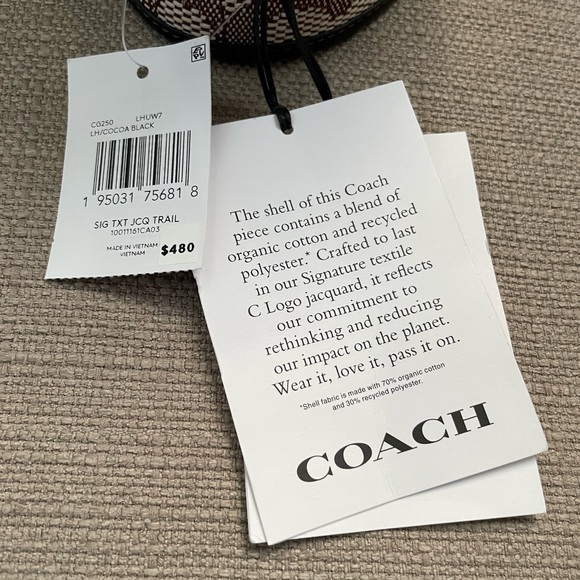 Coach Trail Bag In Signature Textile Jacquard new with tags - Picture 11 of 15